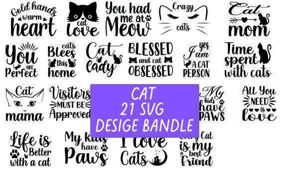 CAT 21 SVG Design Bandle Review