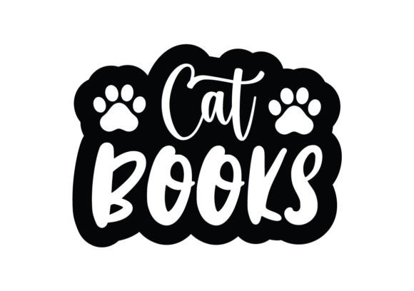 Cat Books Stickers SVG Review