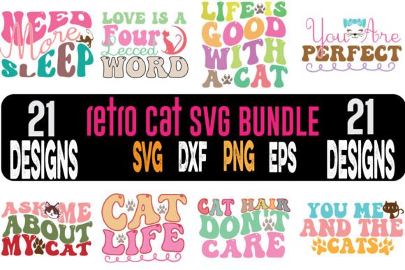 Cat Retro Svg Bundle Review