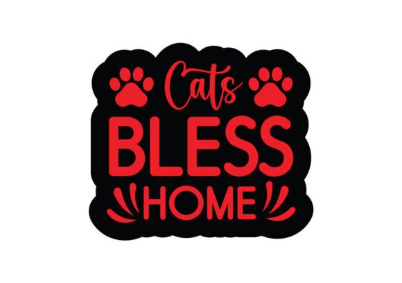 Cats Bless Home Stickers SVG Review
