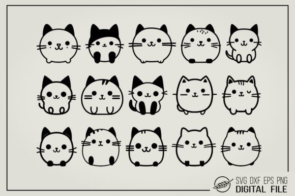 Cute Cat Bundle SVG File Review