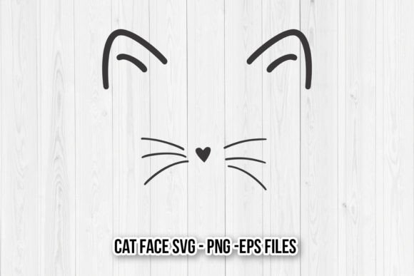 Cute Cate Face Vector Review for Embroidery Projects