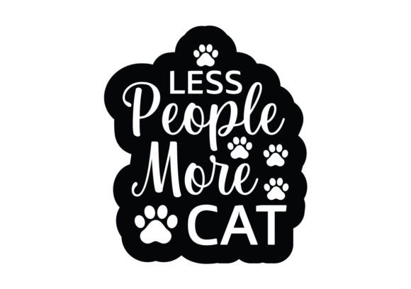 Less People More Cat Stickers SVG Review
