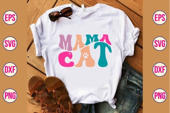 Mama Cat Retro Svg Review for Embroidery Projects